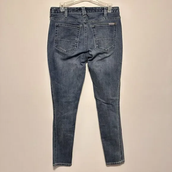 Womens Carhartt Layton Slim Fit Skinny Leg Denim Jeans 8 Regular Western Work - Picture 6 of 9